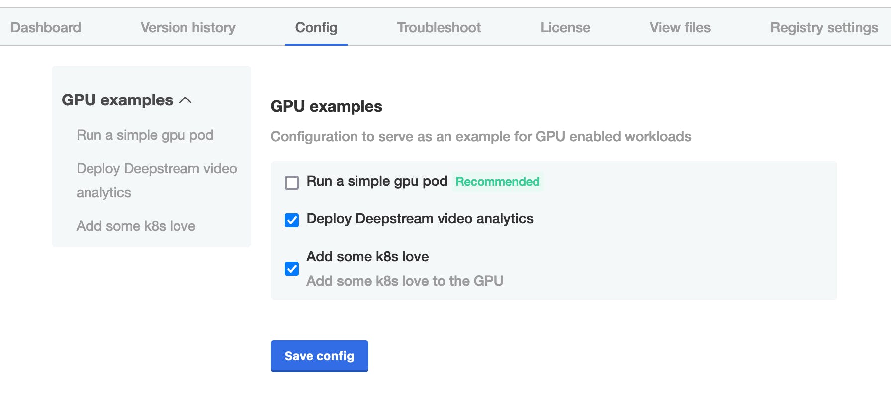 K8s love GPU example