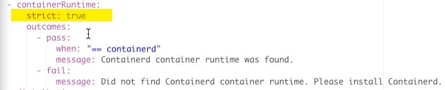 Preflight check for containerd runtime