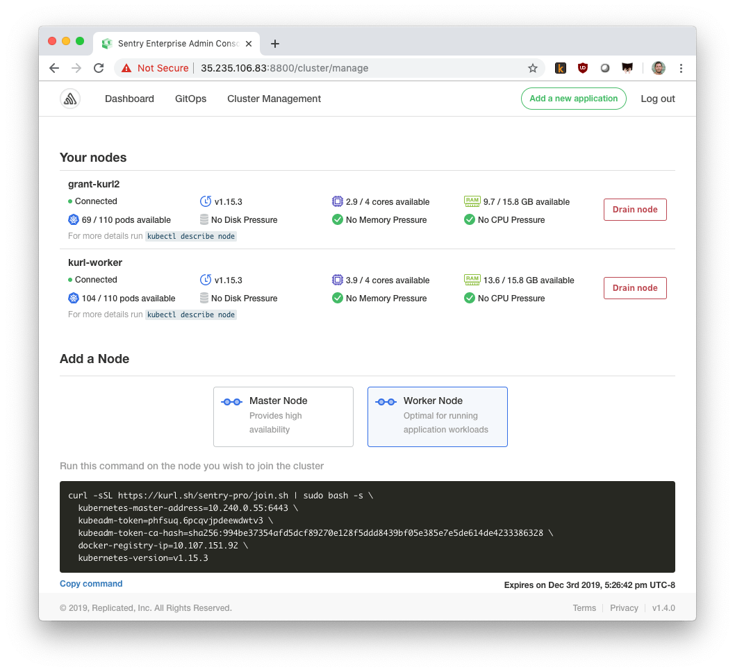 kurl-cluster-mgmt